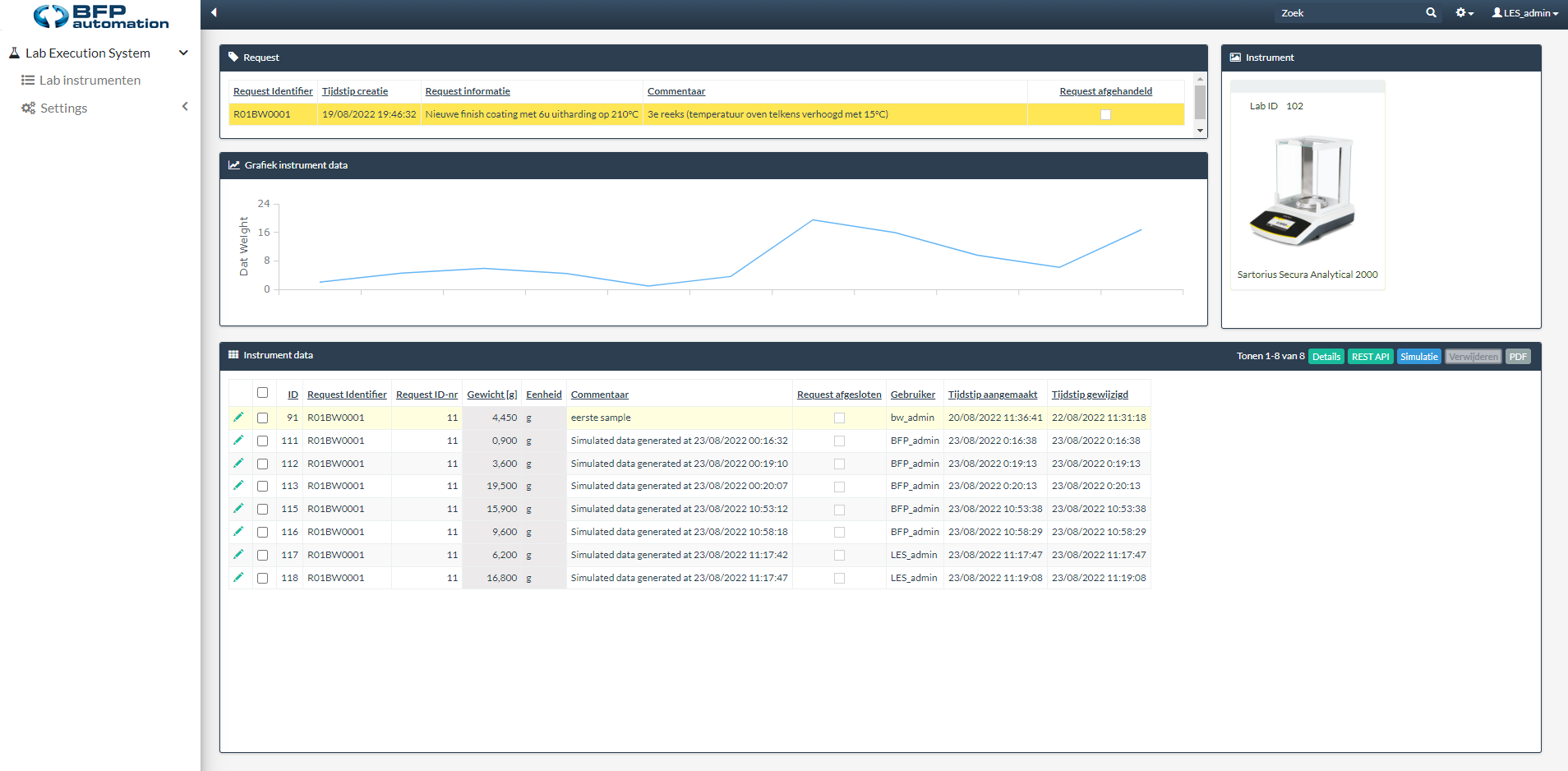 Laboratory web interface vs LIMS